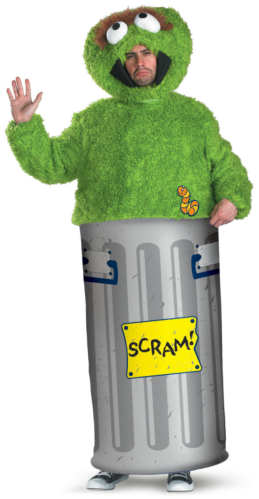 Sesame Street Oscar the Grouch Adult Costume - Click Image to Close