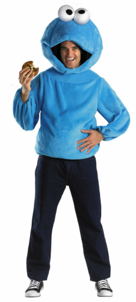 Sesame Street Cookie Monster Adult Costume - Click Image to Close