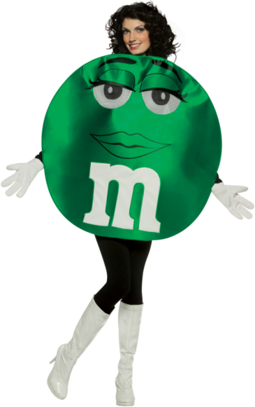 M&Ms Green Deluxe Adult Costume - Click Image to Close