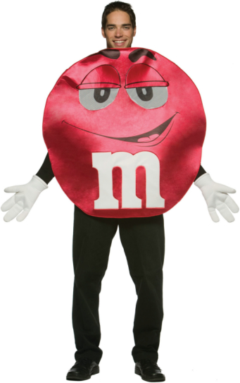 M&Ms Red Deluxe Adult Costume - Click Image to Close