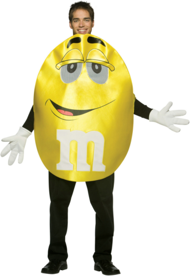 M&Ms Yellow Deluxe Adult Costume - Click Image to Close