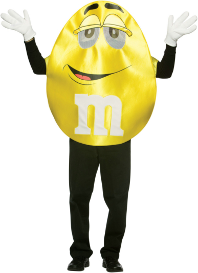 M&Ms Yellow Deluxe Adult Costume - Click Image to Close