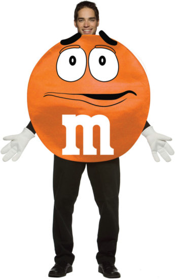 M&Ms Orange Deluxe Adult Costume - Click Image to Close