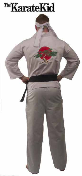 Karate Kid Daniel-San Replica Gi Adult Costume - Click Image to Close