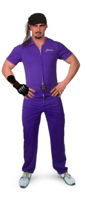 The Big Lebowski Jesus Purple Deluxe Adult Costume - Click Image to Close