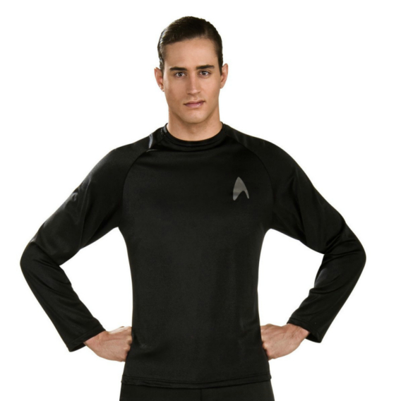 Star Trek Black Adult Undershirt - Click Image to Close