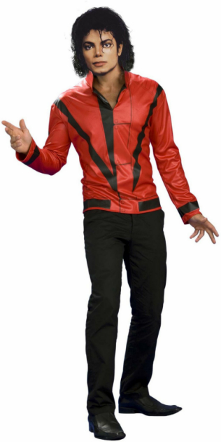 Michael Jackson Red Thriller Jacket Adult Costume - Click Image to Close
