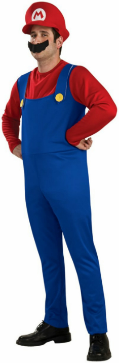 Mario Adult Costume - Click Image to Close
