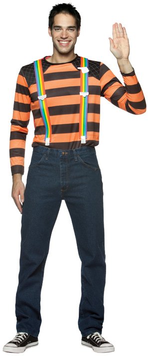 Mork & Mindy Mork from Ork Adult Suspender Costume Kit - Click Image to Close