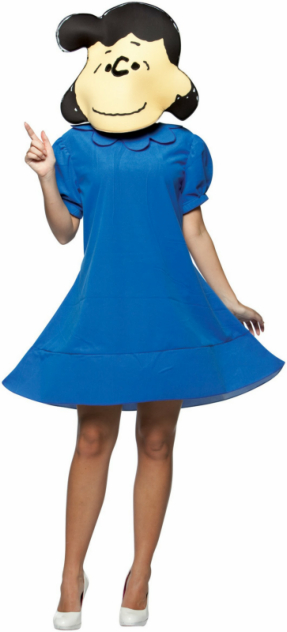Peanuts Lucy Adult Costume - Click Image to Close