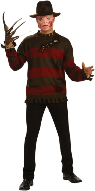 A Nightmare On Elm Street - Deluxe Freddy Krueger Sweater Adult - Click Image to Close