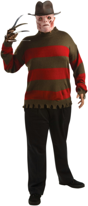 A Nightmare On Elm Street - Freddy Krueger Sweater Plus Adult Co - Click Image to Close