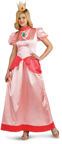 Super Mario Bros. - Princess Peach Adult Costume - Click Image to Close