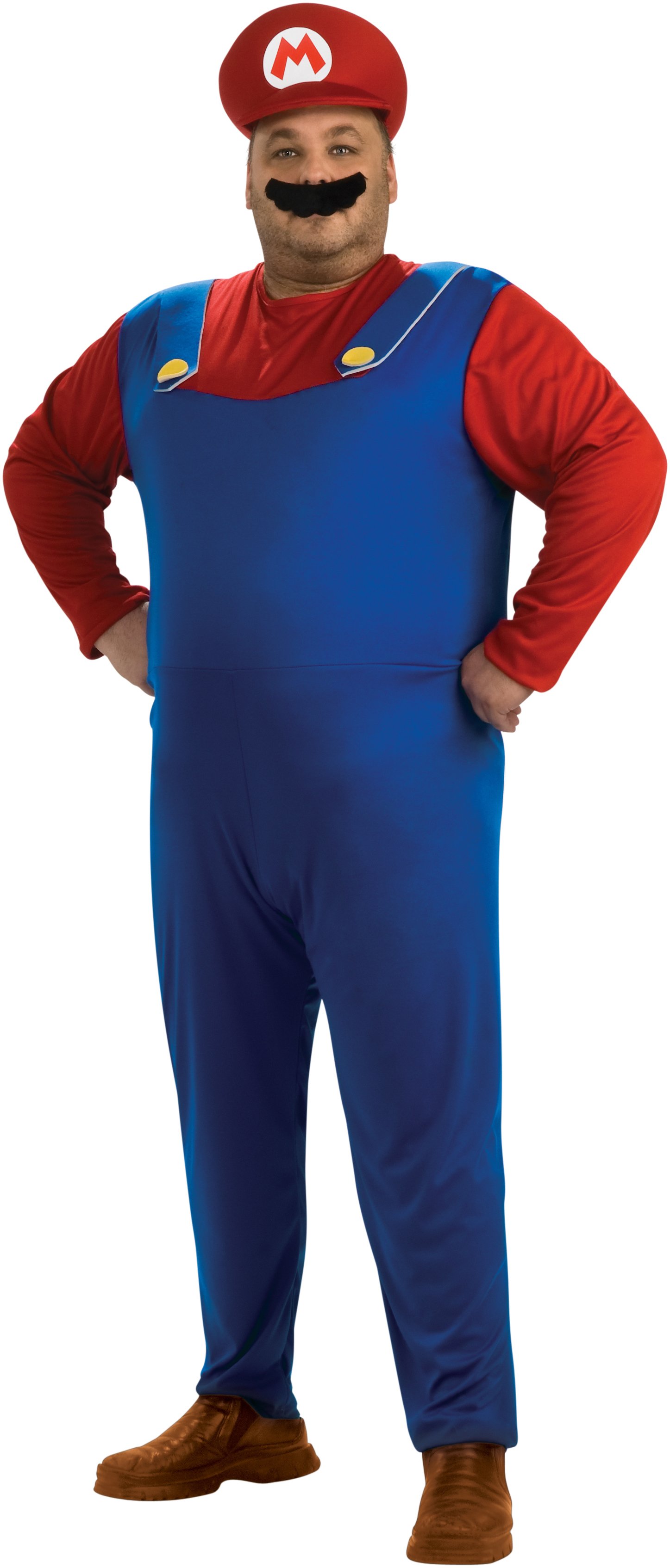 Super Mario Bros. - Mario Plus Adult Costume - Click Image to Close