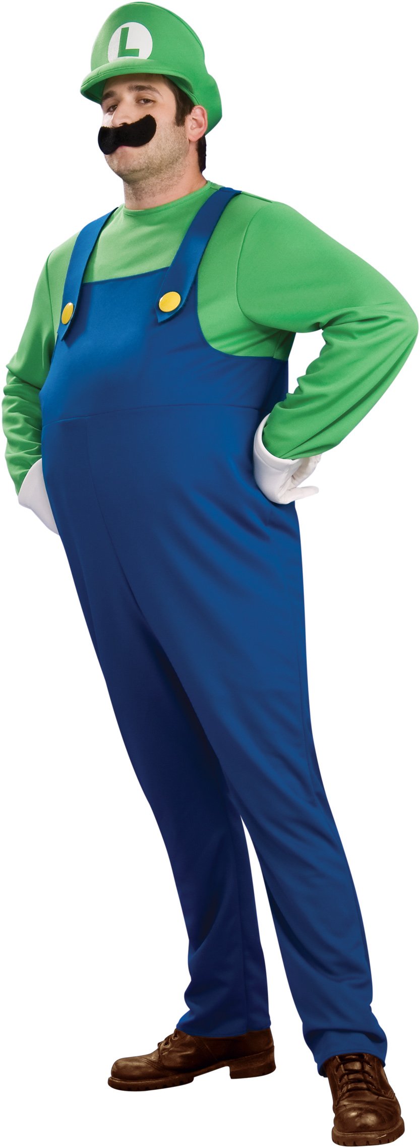 Super Mario Bros. - Deluxe Luigi Plus Adult Costume