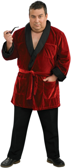 Playboy Hugh Hefner Robe Plus Adult Costume - Click Image to Close