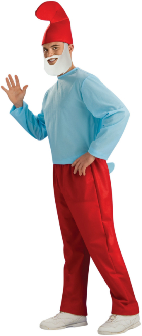 The Smurfs - Papa Smurf Adult Costume - Click Image to Close
