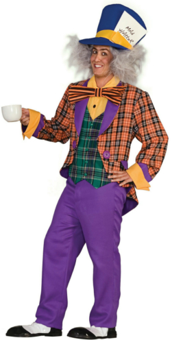 Plaid Mad Hatter Adult Costume - Click Image to Close