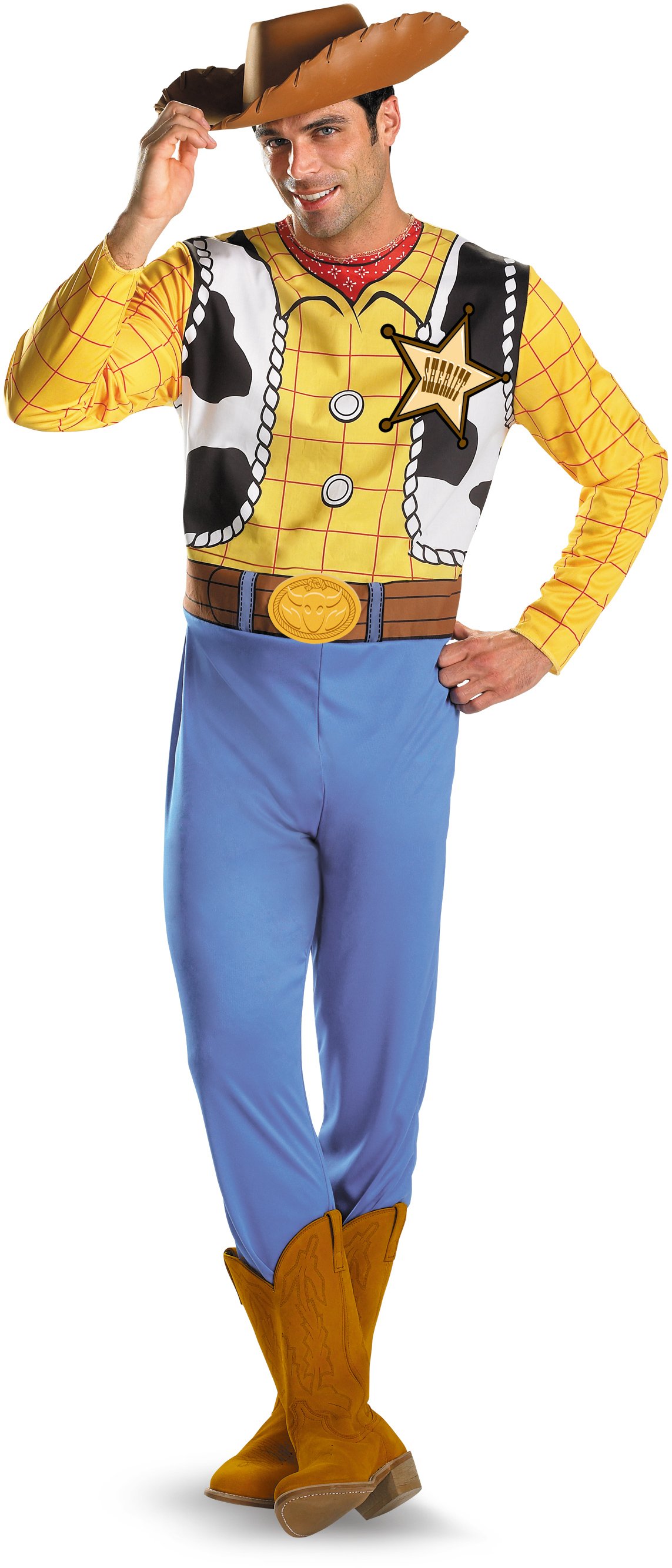 Toy Story - Woody Classic Plus Adult Costume - Click Image to Close