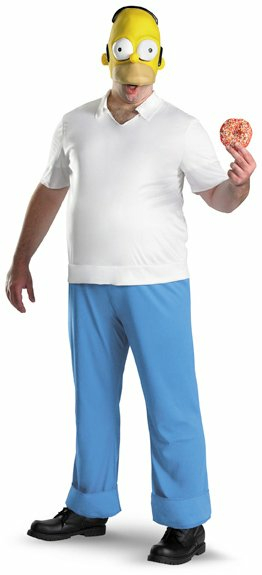 The Simpsons - Homer Deluxe Adult Costume - Click Image to Close