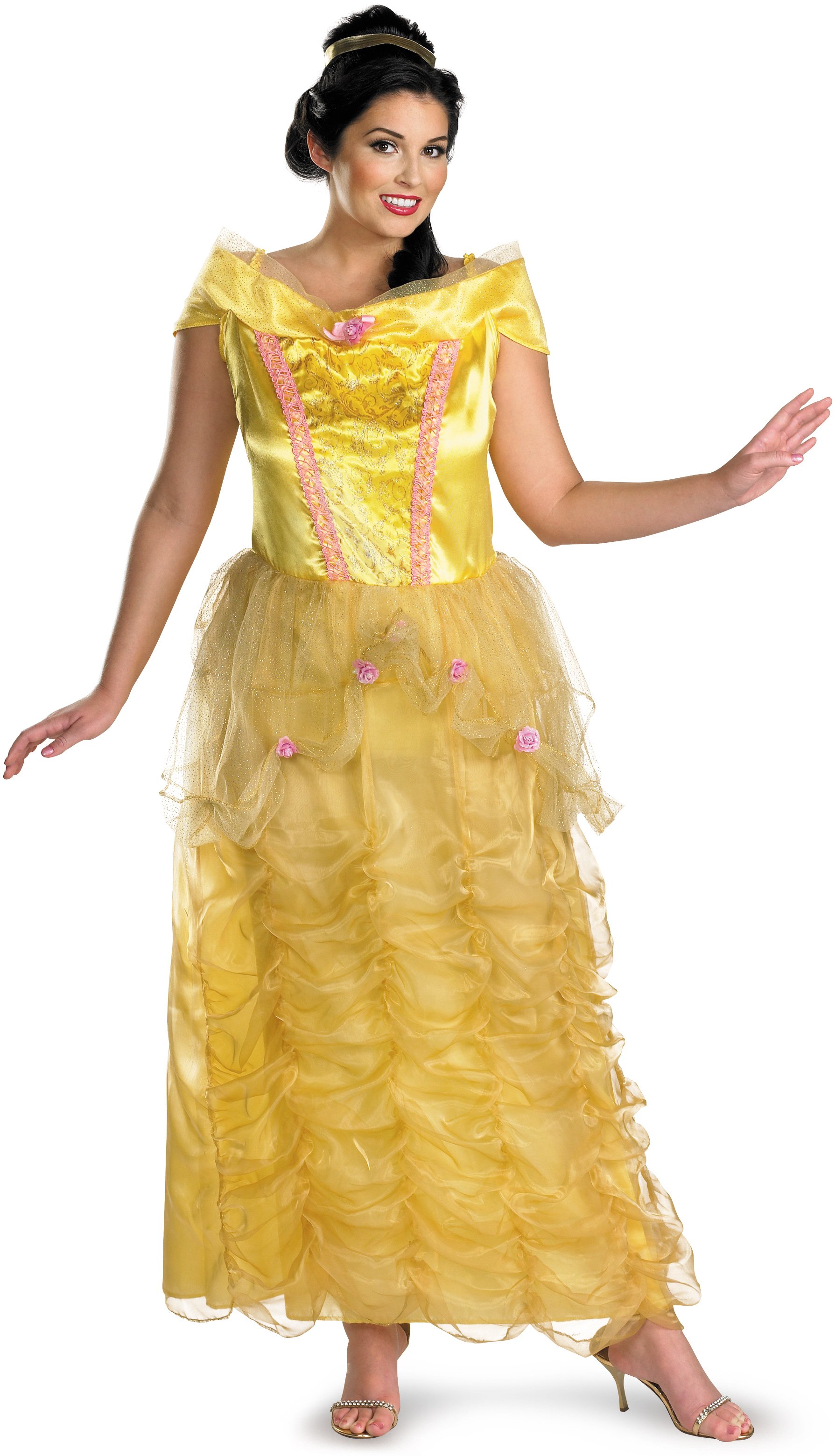 Beauty And The Beast - Belle Deluxe Plus Adult Costume - Click Image to Close