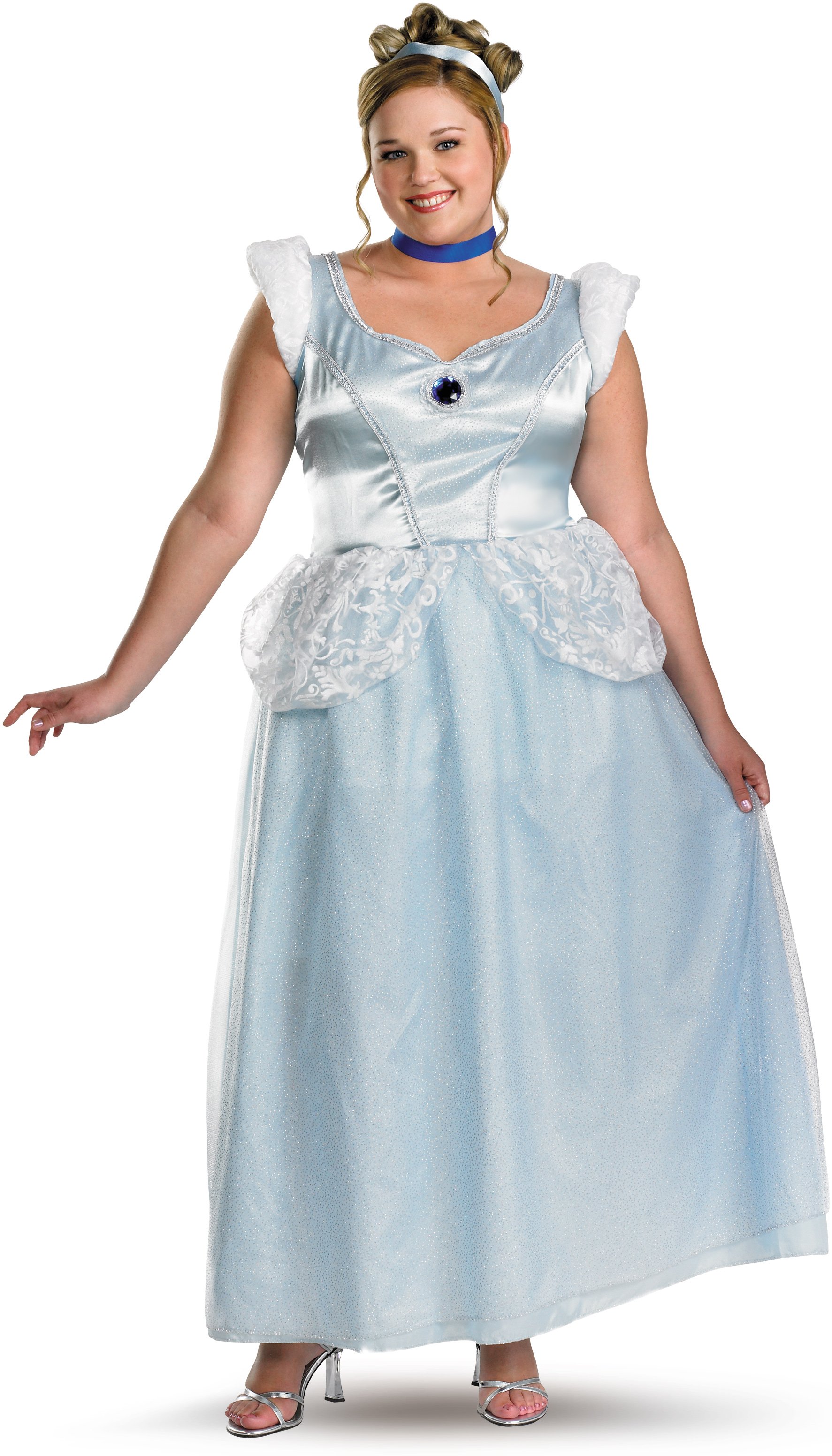 Cinderella Deluxe Plus Adult Costume - Click Image to Close