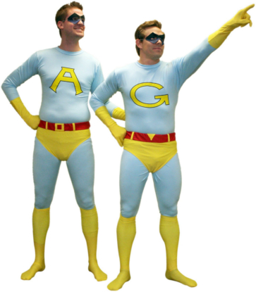 Saturday Night Live Ace & Gary - Ace Adult Costume - Click Image to Close