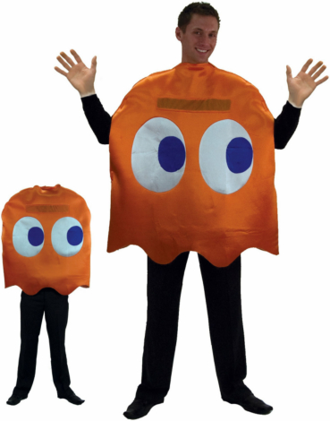 Pac-Man Clyde Deluxe Adult Costume - Click Image to Close