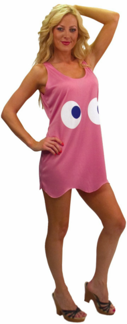 Pac-Man Pinky Deluxe Tank Dress Adult Costume - Click Image to Close