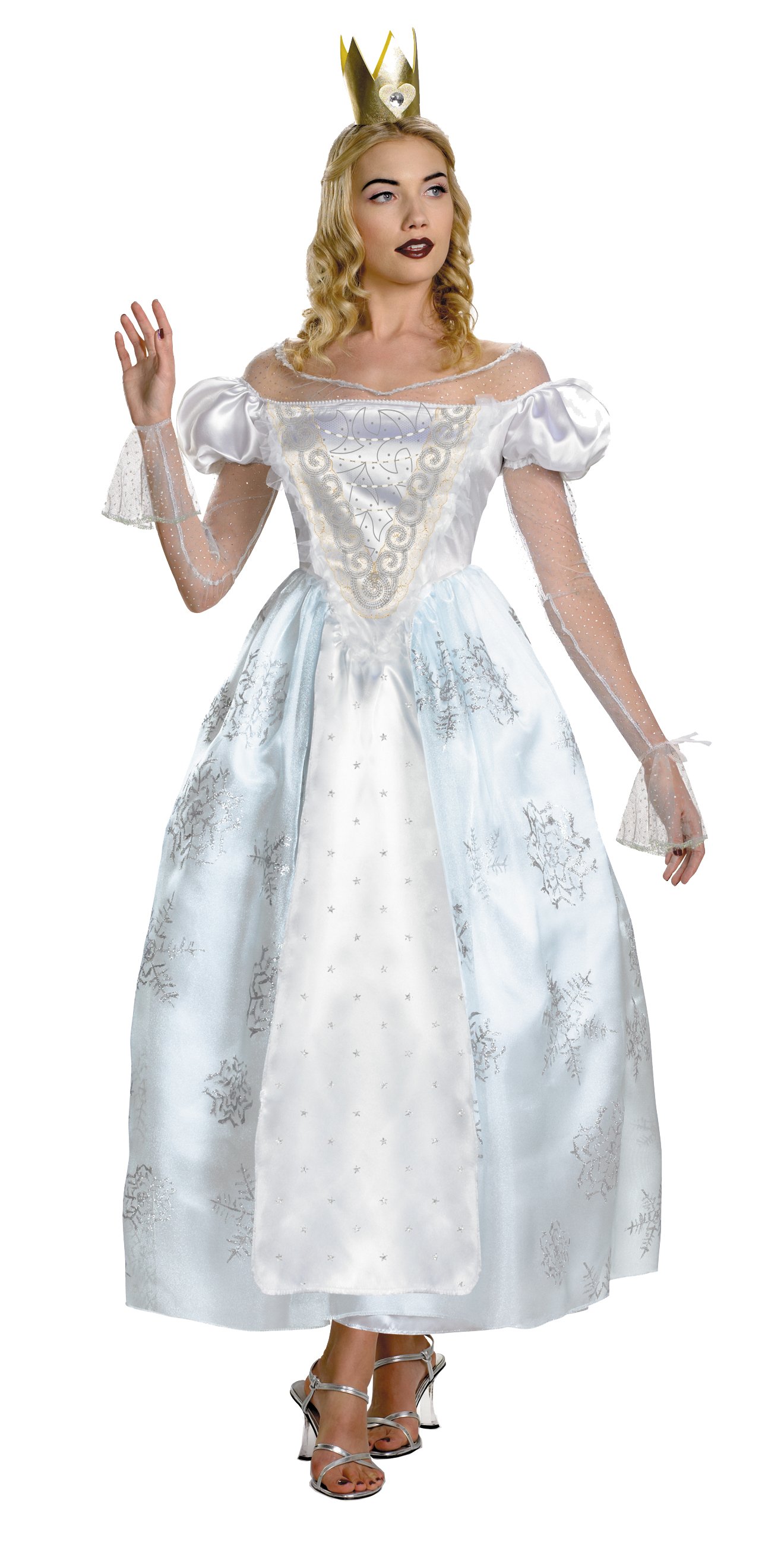 Alice In Wonderland - White Queen Deluxe Adult Costume - Click Image to Close