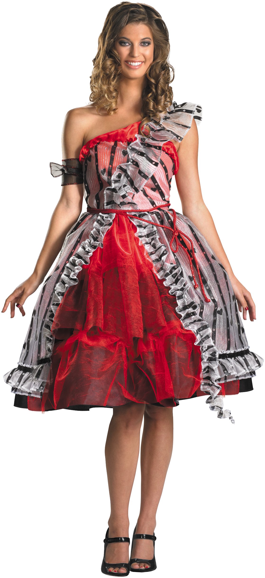 Alice In Wonderland - Alice Red Court Dress Adult Costume - Click Image to Close