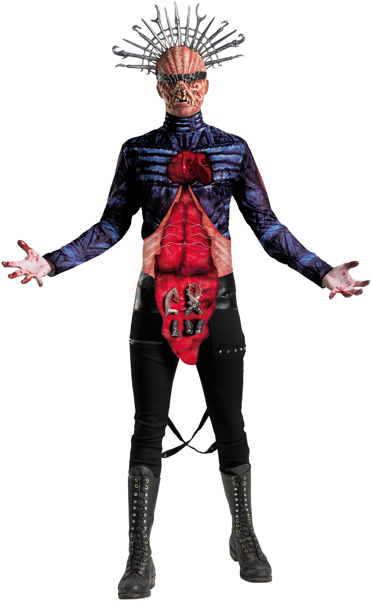 Clive Barker's Dark Bazaar - Scorn Cenobite Adult Costume - Click Image to Close