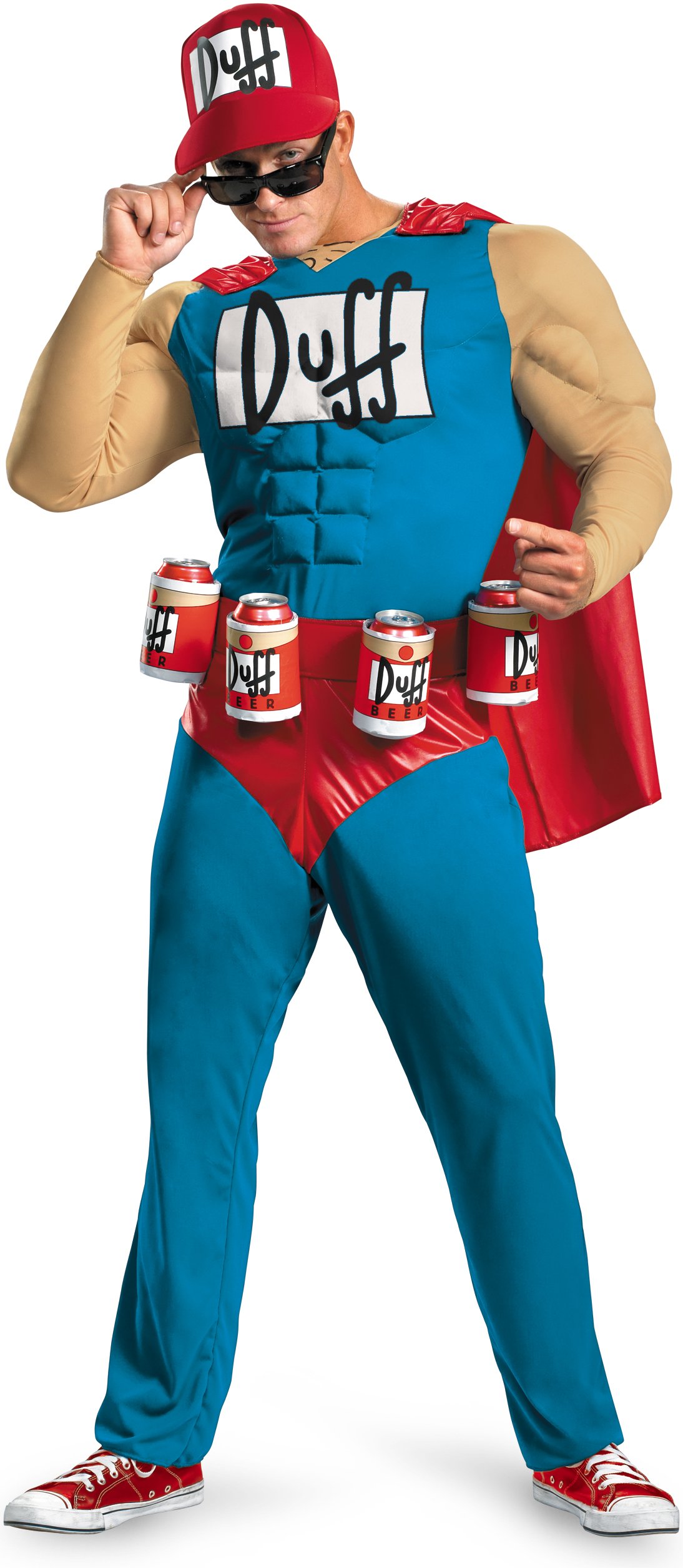 The Simpsons - Duffman Classic Muscle Adult Costume - Click Image to Close