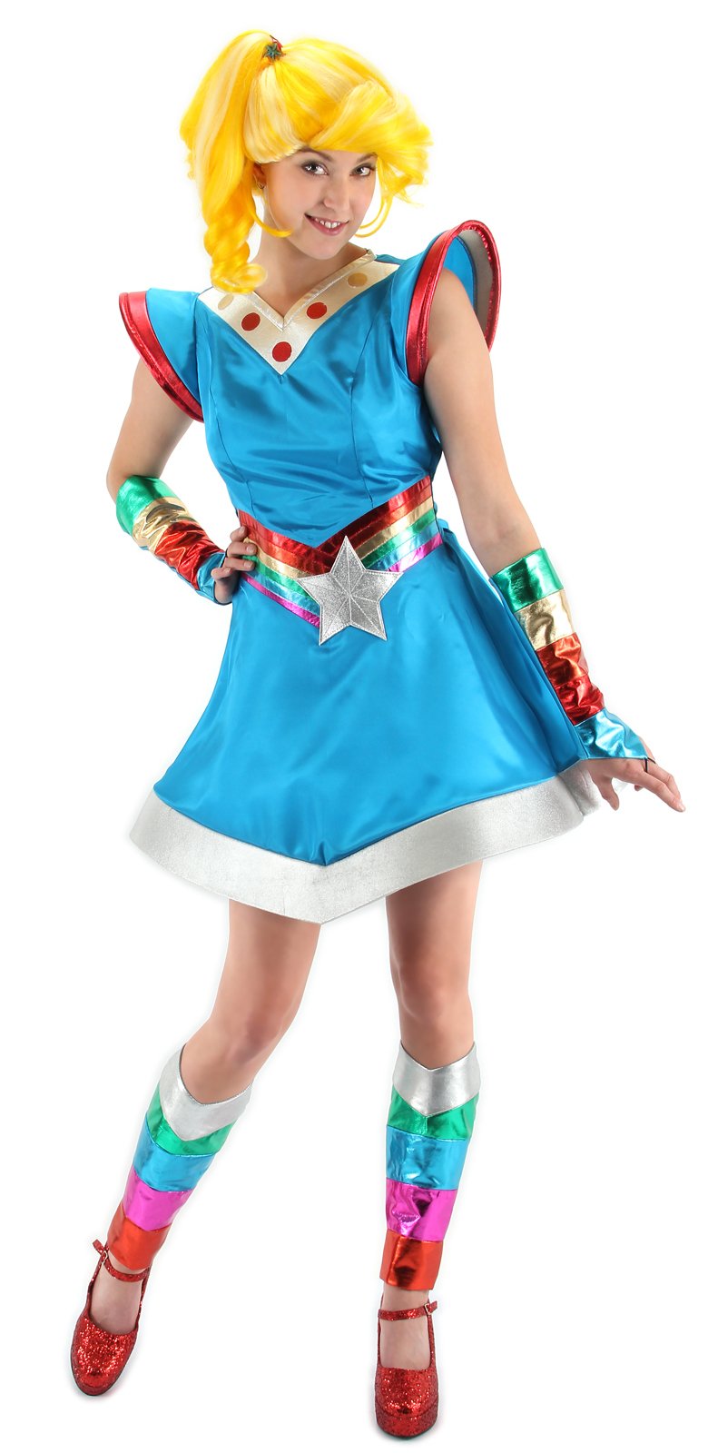 Rainbow Brite Adult Costume - Click Image to Close