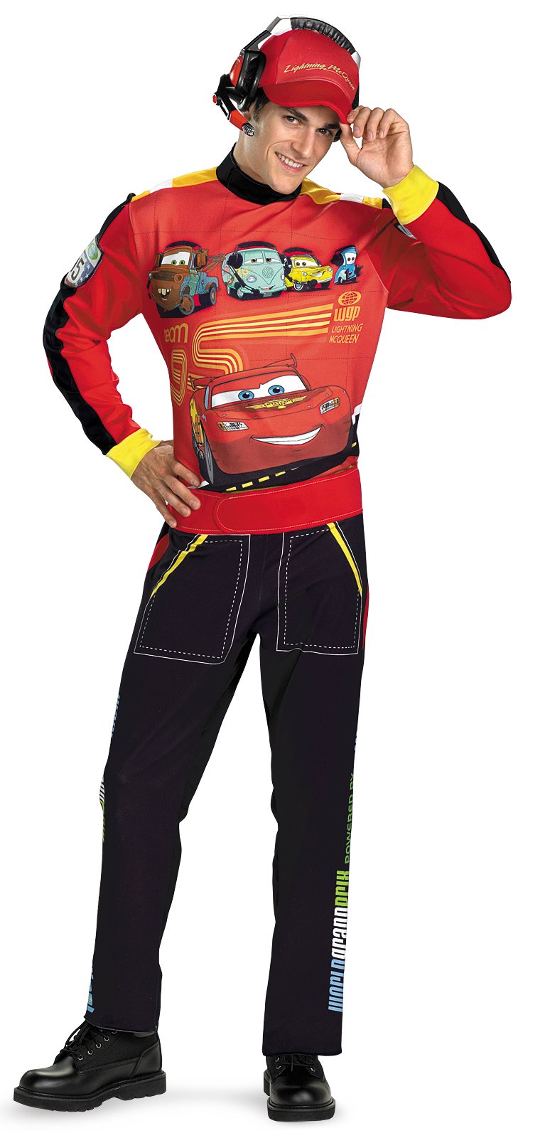Cars Lightning Mcqueen Adult Costume - Click Image to Close