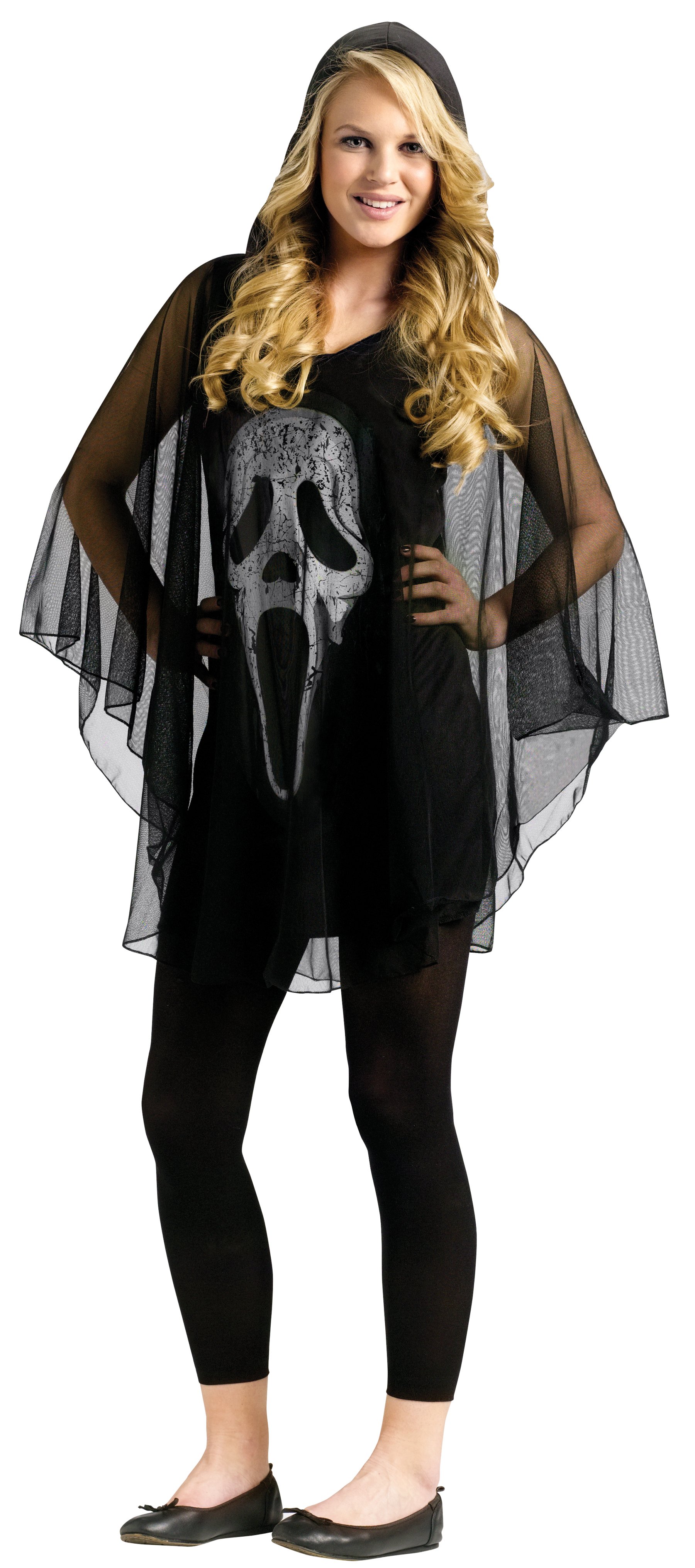 Ghost Face Poncho Teen Costume