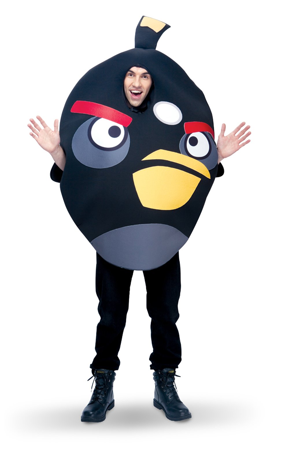 Rovio Angry Birds - Black Angry Bird Adult Costume - Click Image to Close