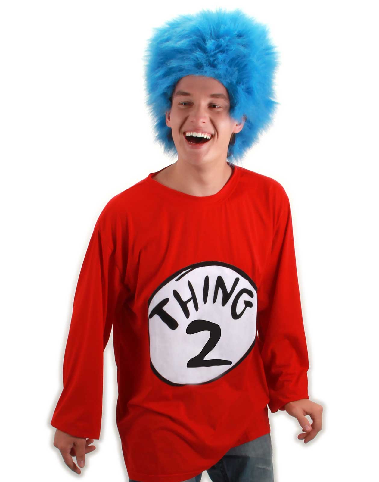 Dr. Seuss Thing 2 Adult Plus Costume Kit - Click Image to Close