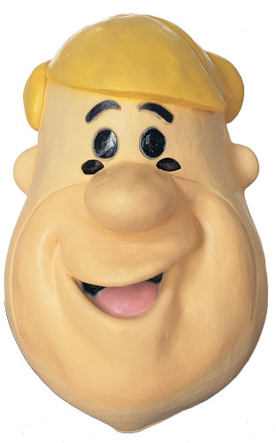 Rubber Barney Rubble Mask - Click Image to Close