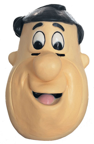 Rubber Fred Flintstone Mask - Click Image to Close