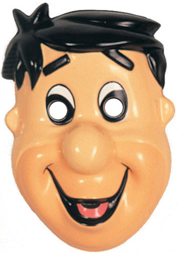 Fred Flintstone Adult PVC Mask - Click Image to Close