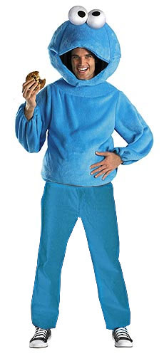 Adult Cookie Monster Costume - Click Image to Close