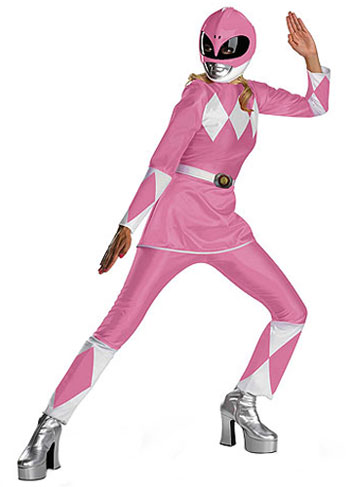 Adult Pink Power Ranger Costume - Click Image to Close