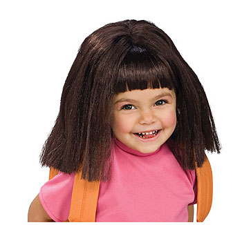 Child Dora Wig - Click Image to Close