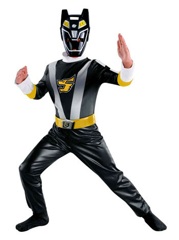Kids Black Power Ranger Costume - Click Image to Close