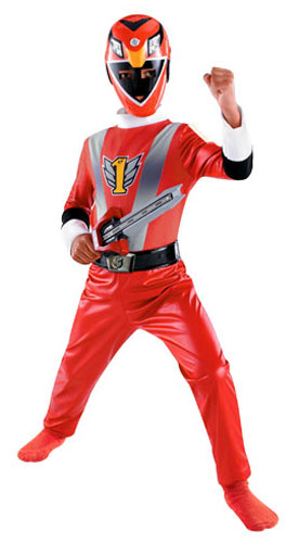 Kids Red Power Ranger Costume - Click Image to Close