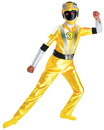 Kids Yellow Power Ranger Costume - Click Image to Close