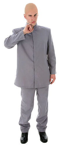 Deluxe Adult Grey Suit Costume - Click Image to Close