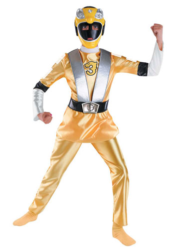 Deluxe Yellow Power Ranger Costume - Click Image to Close
