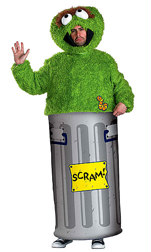 Adult Oscar the Grouch Costume - Click Image to Close